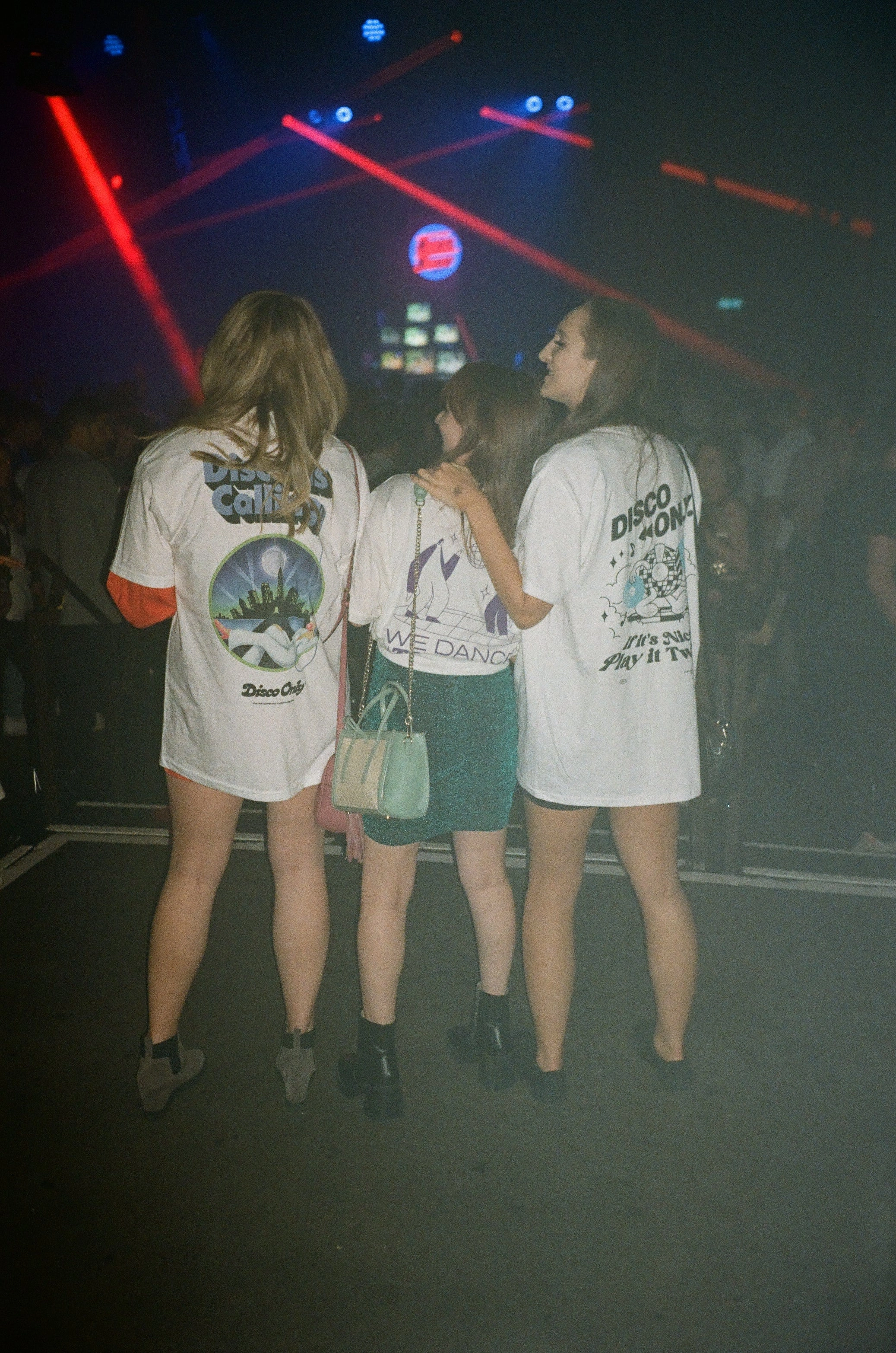LowImpact Manufacturing Lightweight Wear DISCO ONLY 'Disco Is Calling' Tee - White