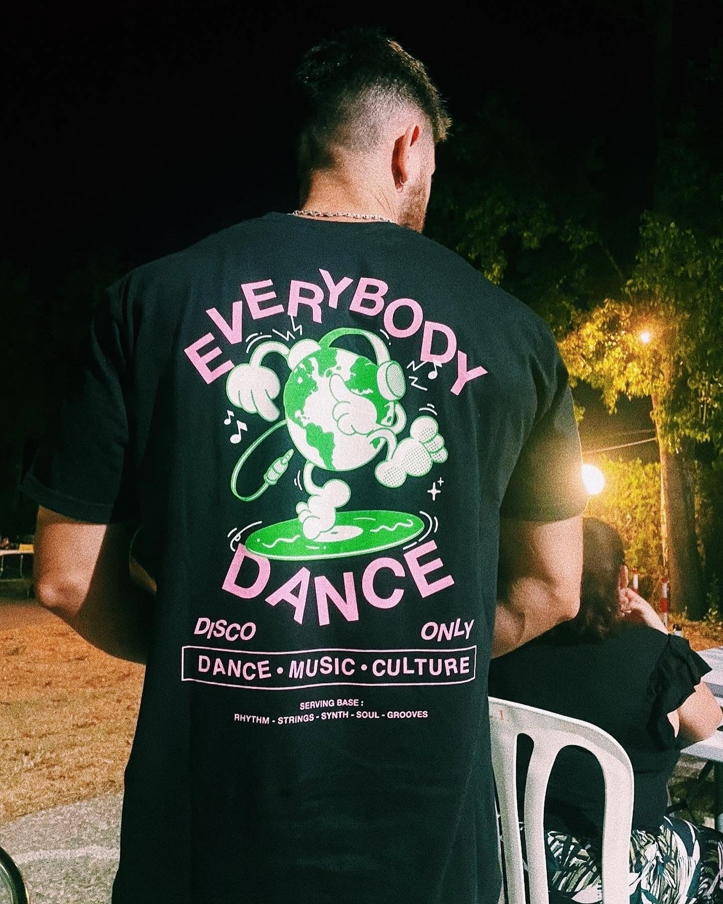Comfy Pieces DISCO ONLY 'Everybody Dance' Tee - Black
