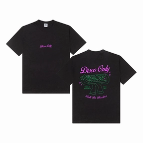DISCO ONLY 'Italo Disco' Tee - Black Casual Must-Have