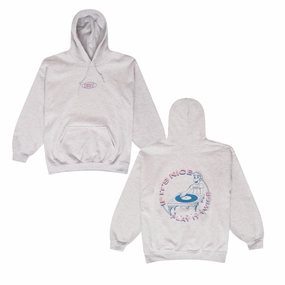 DISCO ONLY 'Play It Twice V1' Hoodie - Ash Grey Jungle style Bettong like