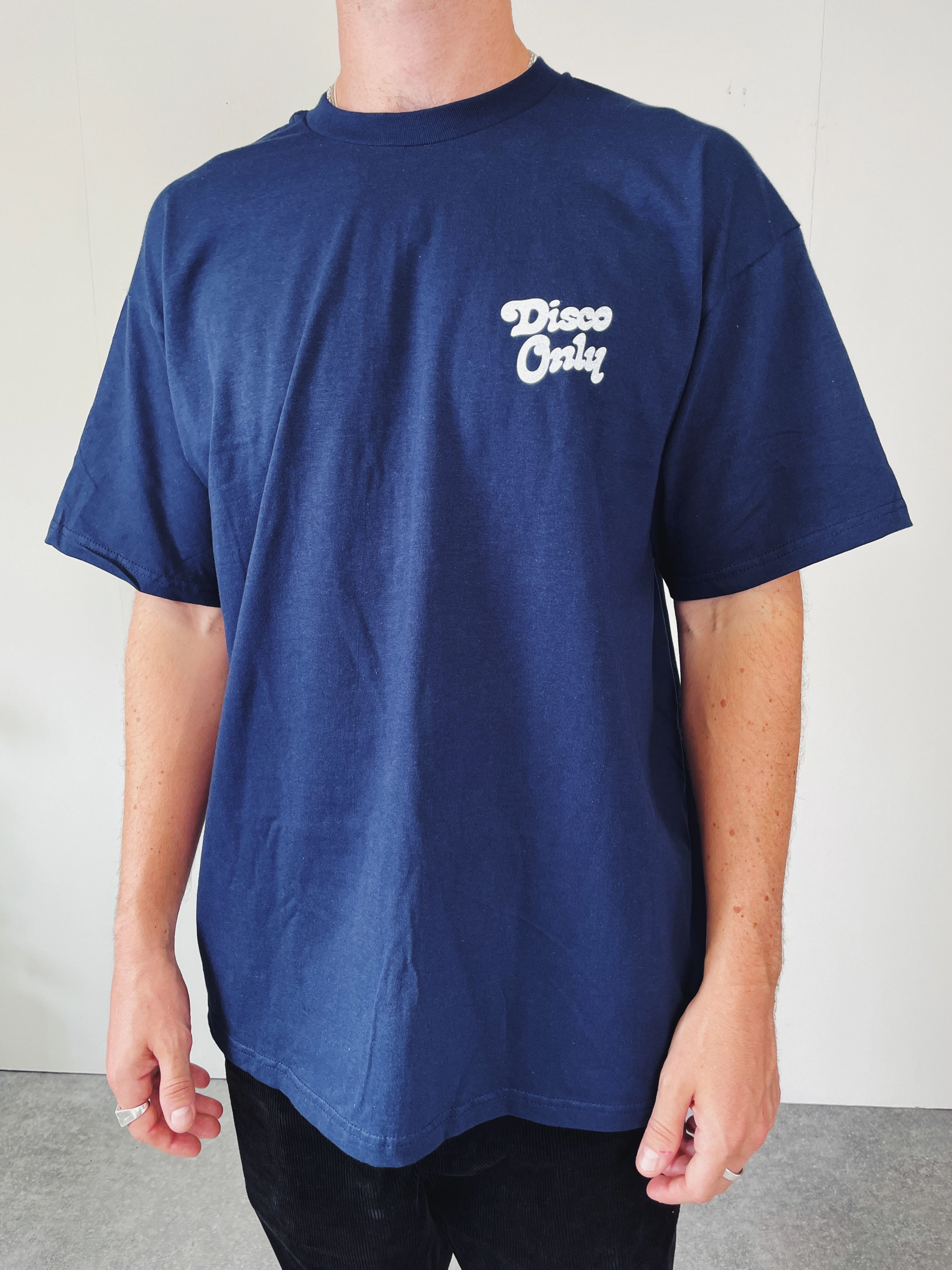 Timeless Wear DISCO ONLY 'Play it Twice V2' Tee - Navy