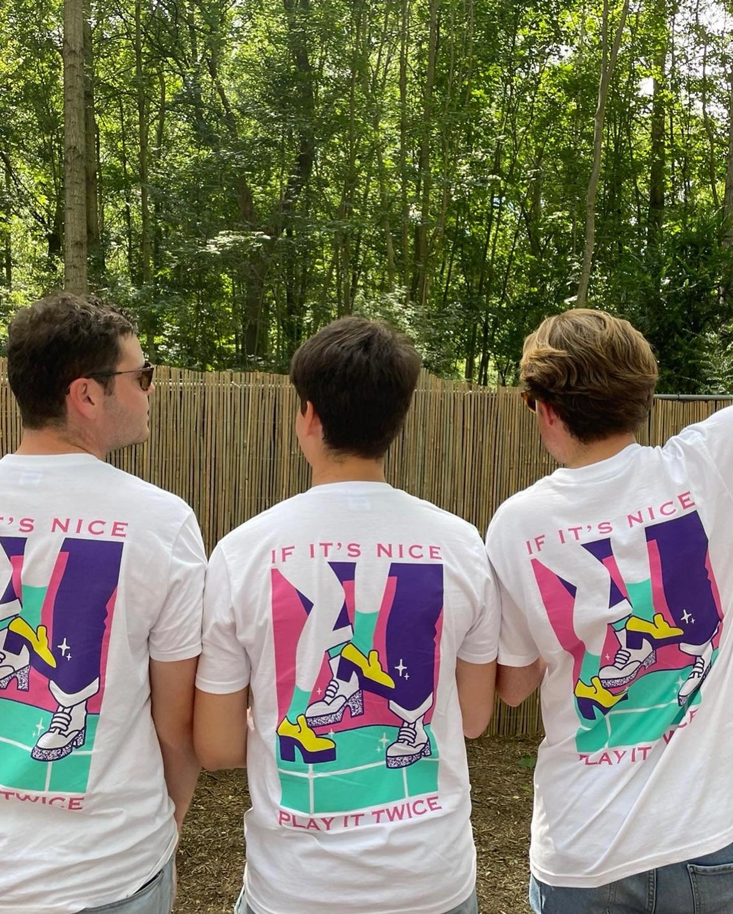 Comfortable Layer Stylish and Easygoing DISCO ONLY 'Play It Twice V3' Tee