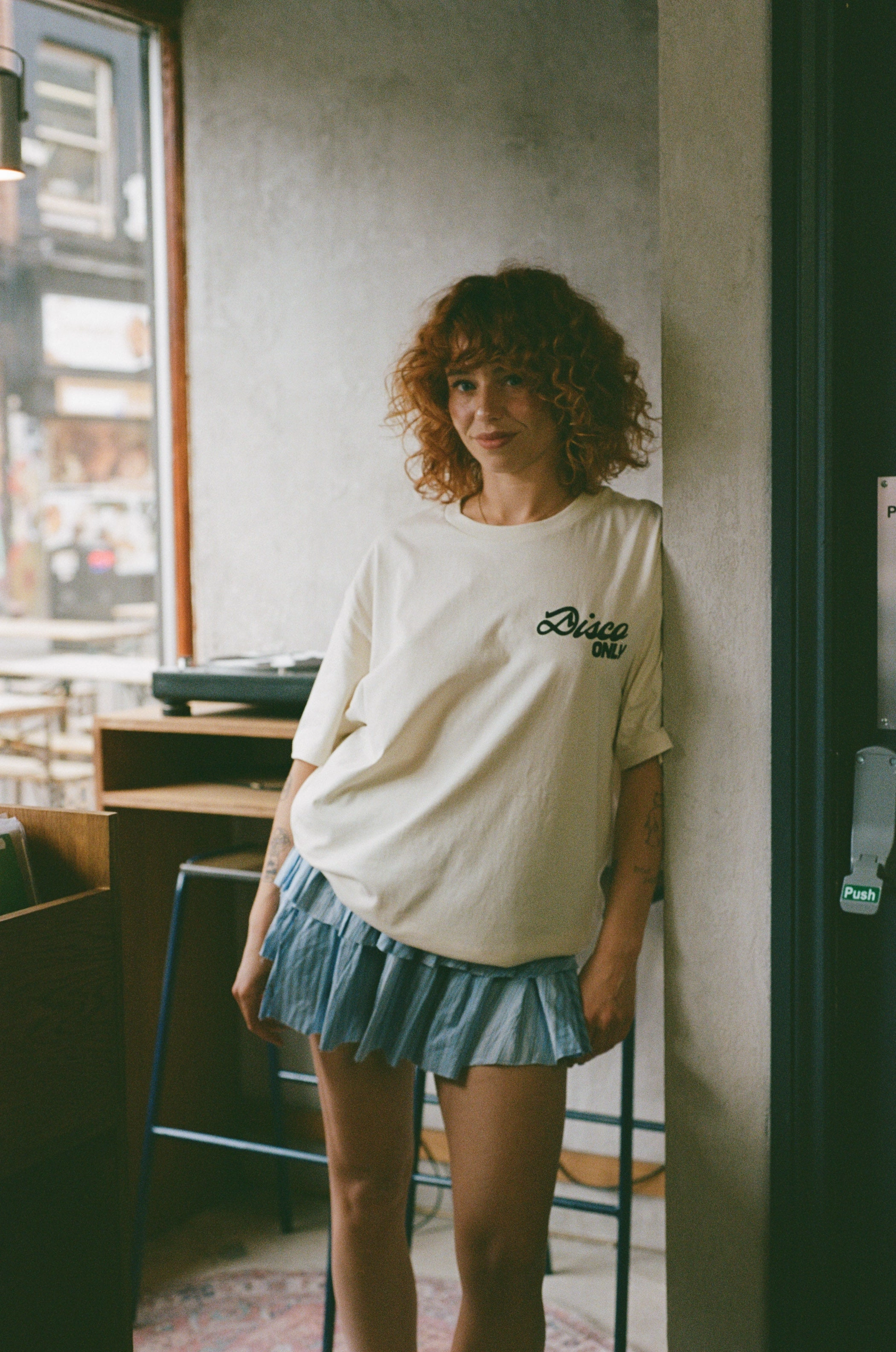 Water Based Ink DISCO ONLY 'Time To Boogie' Tee - Ecru