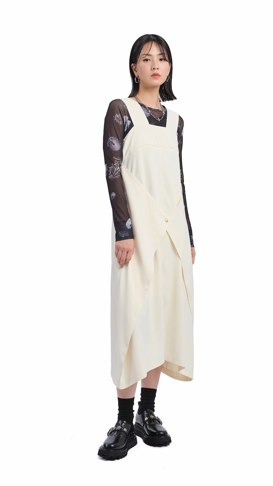 Asymmetrical hem Two Way Maxi Dress