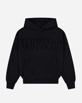 volleyball outfit Urban Fresh Distressed Applique Hoodie | Washed Black