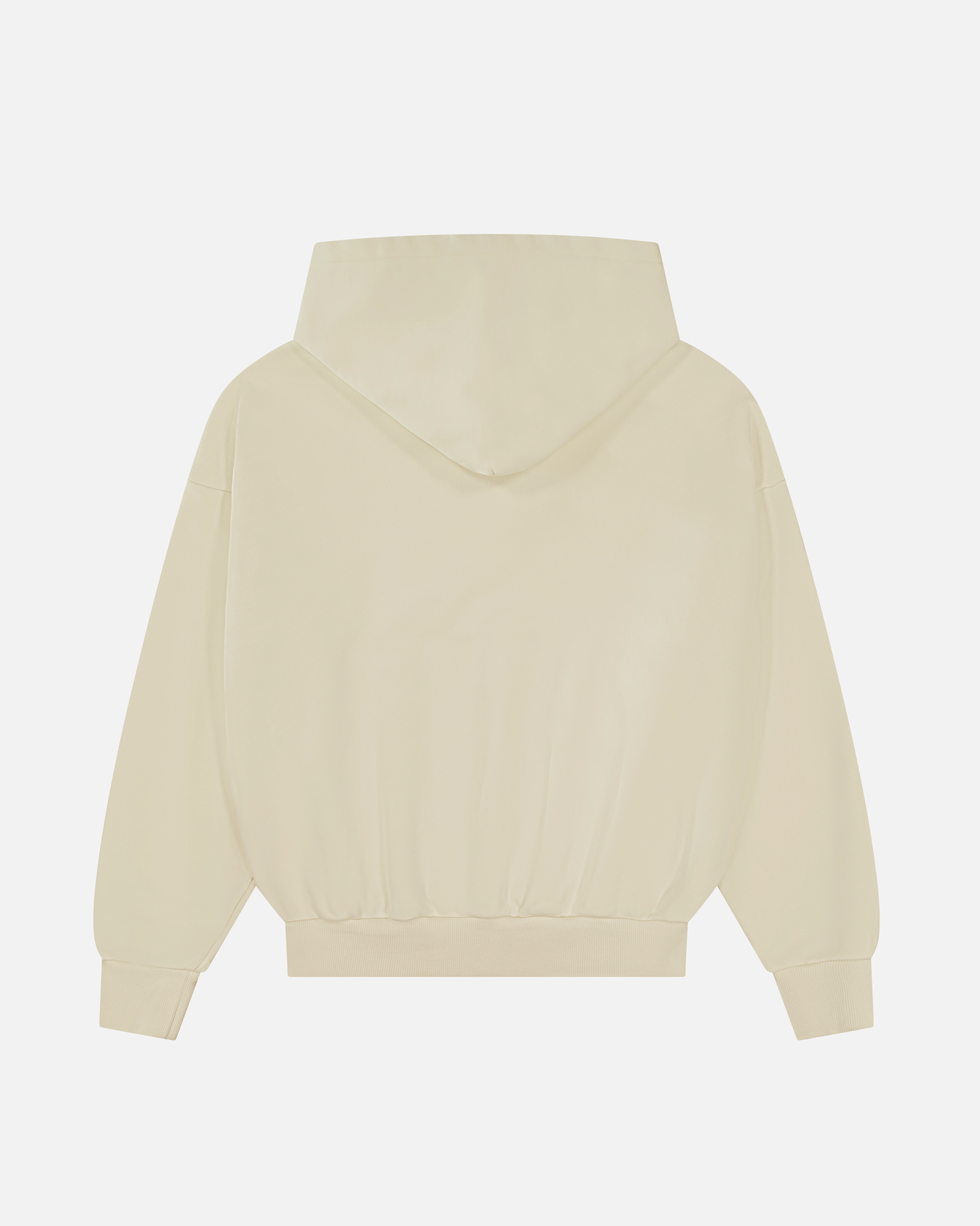 Distressed Applique Hoodie | Washed Cream Night Out Look