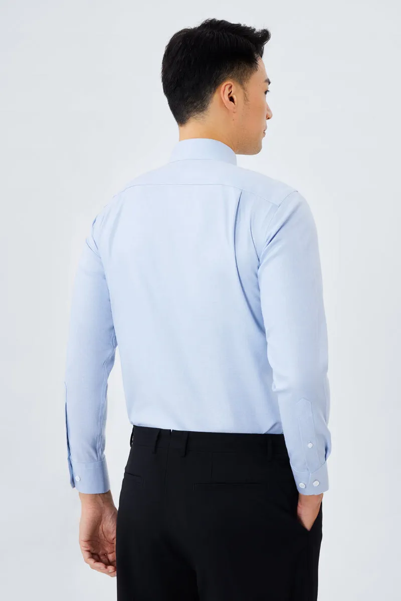 Supreme Cotton Dobby Twill Dress Shirt  | Blue 7644NZ Neutral Shade
