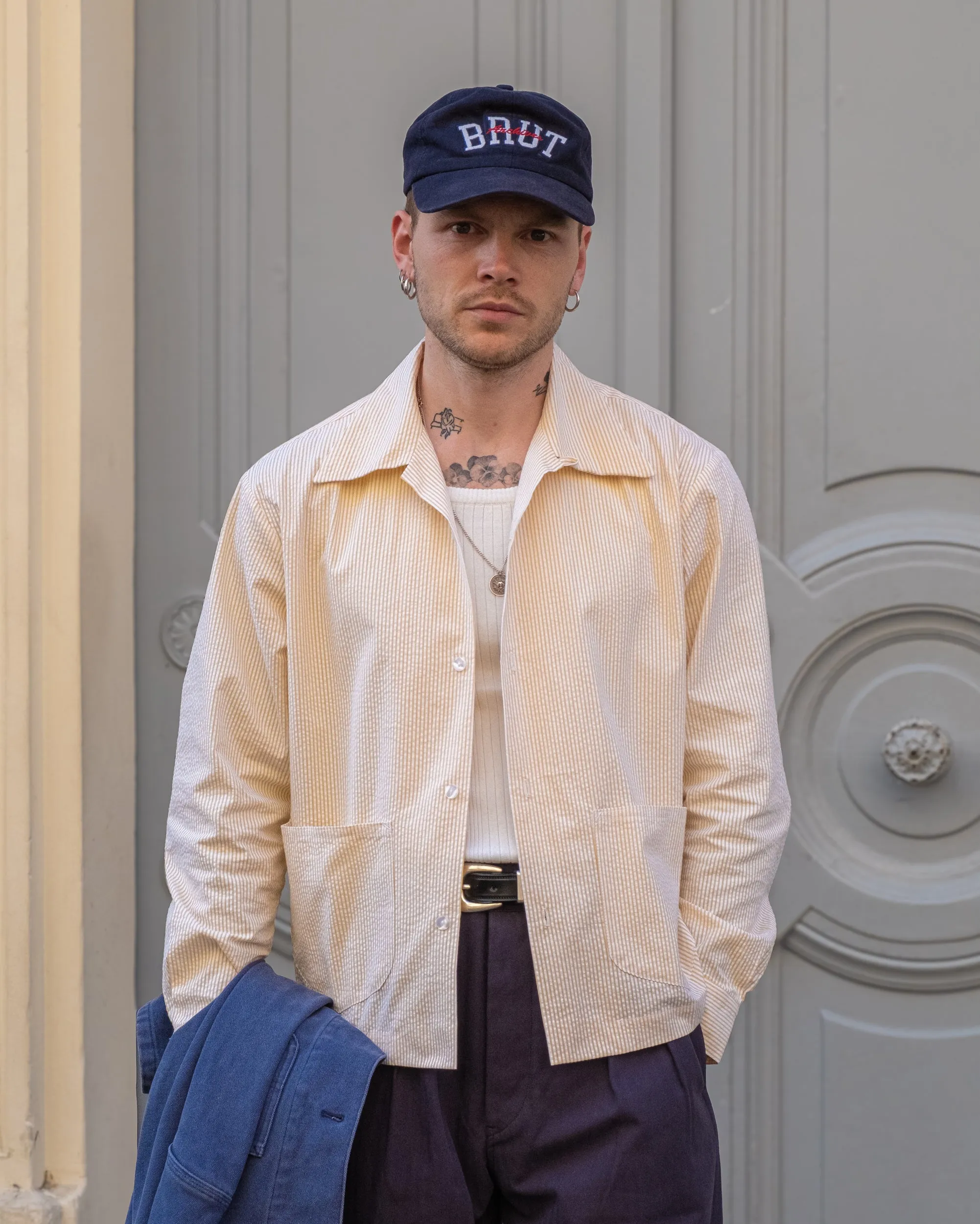 THE COQUETTE SEERSUCKER SHIRT tailored look