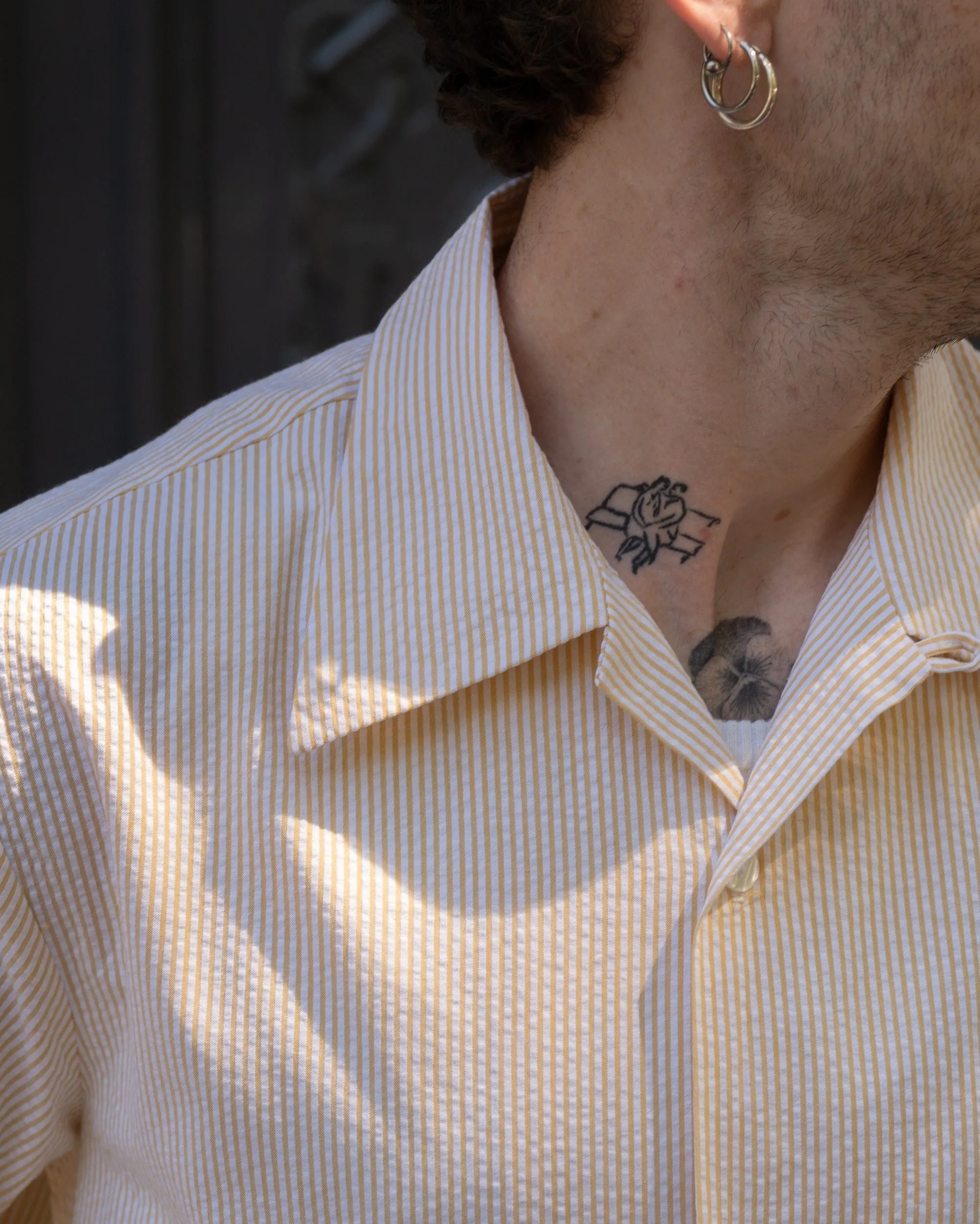 Beach Ready THE COQUETTE SEERSUCKER SHIRT