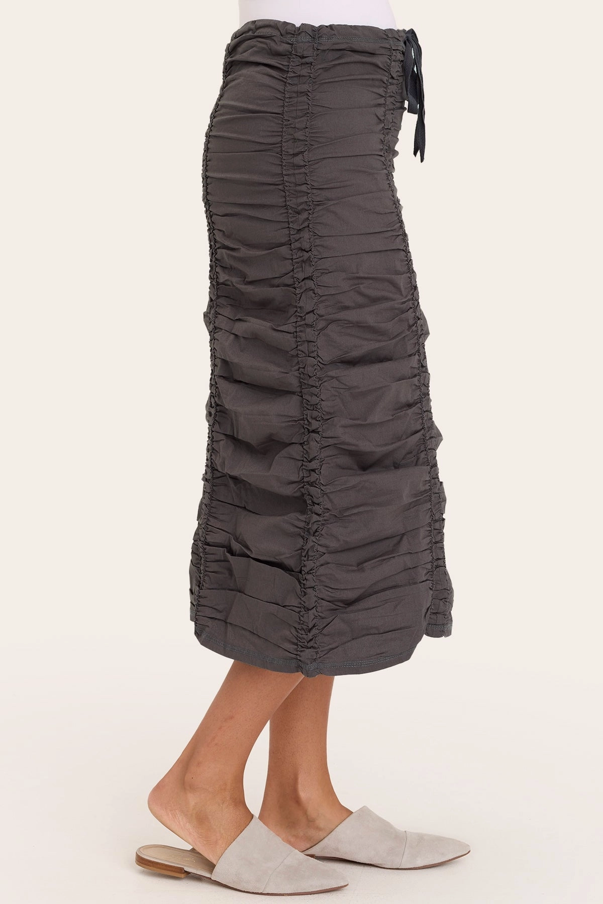 Double Shirred Panel Skirt Breathable