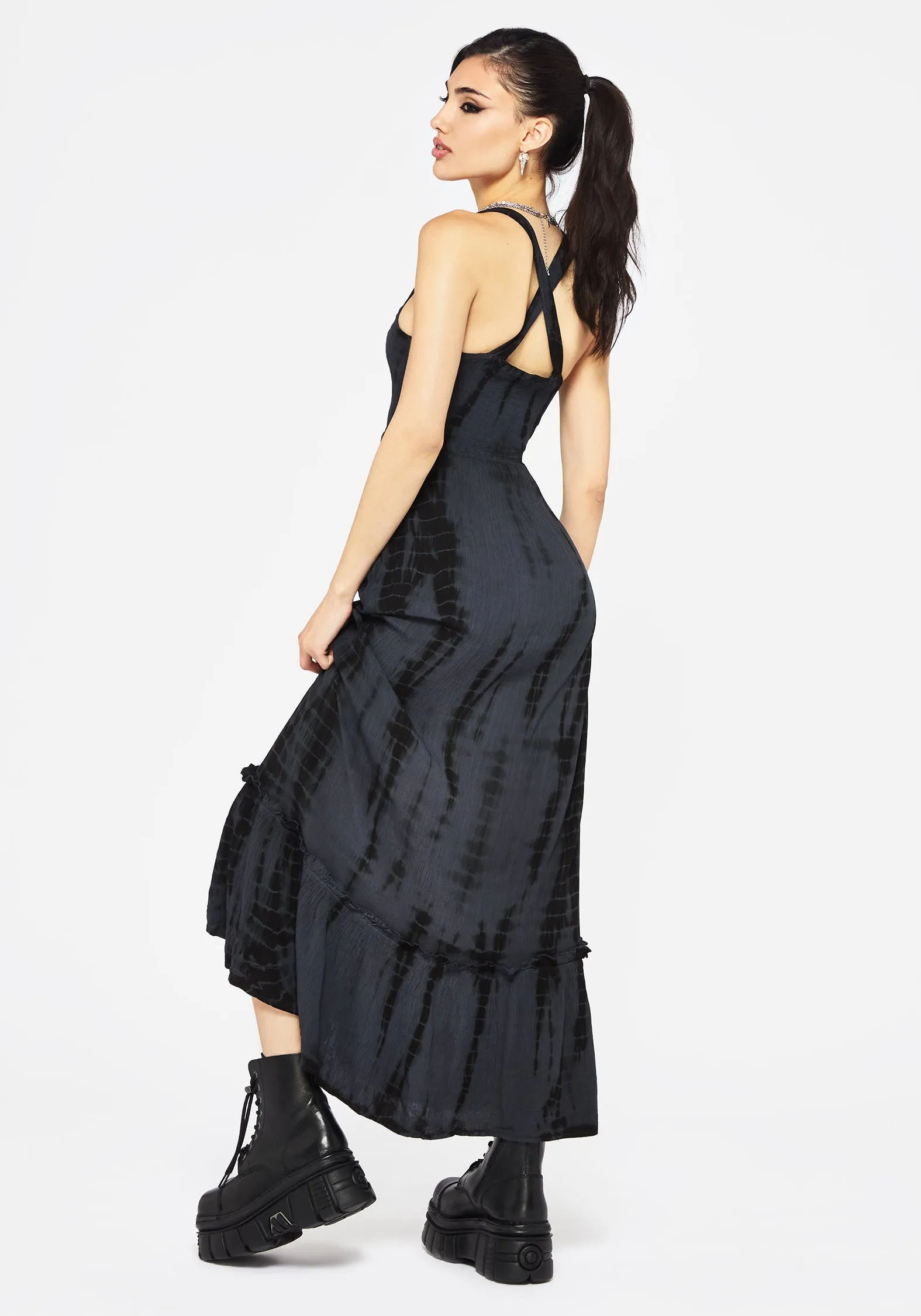 Aria Tie Dye Midaxi Dress Effortless Style Chic and Cozy