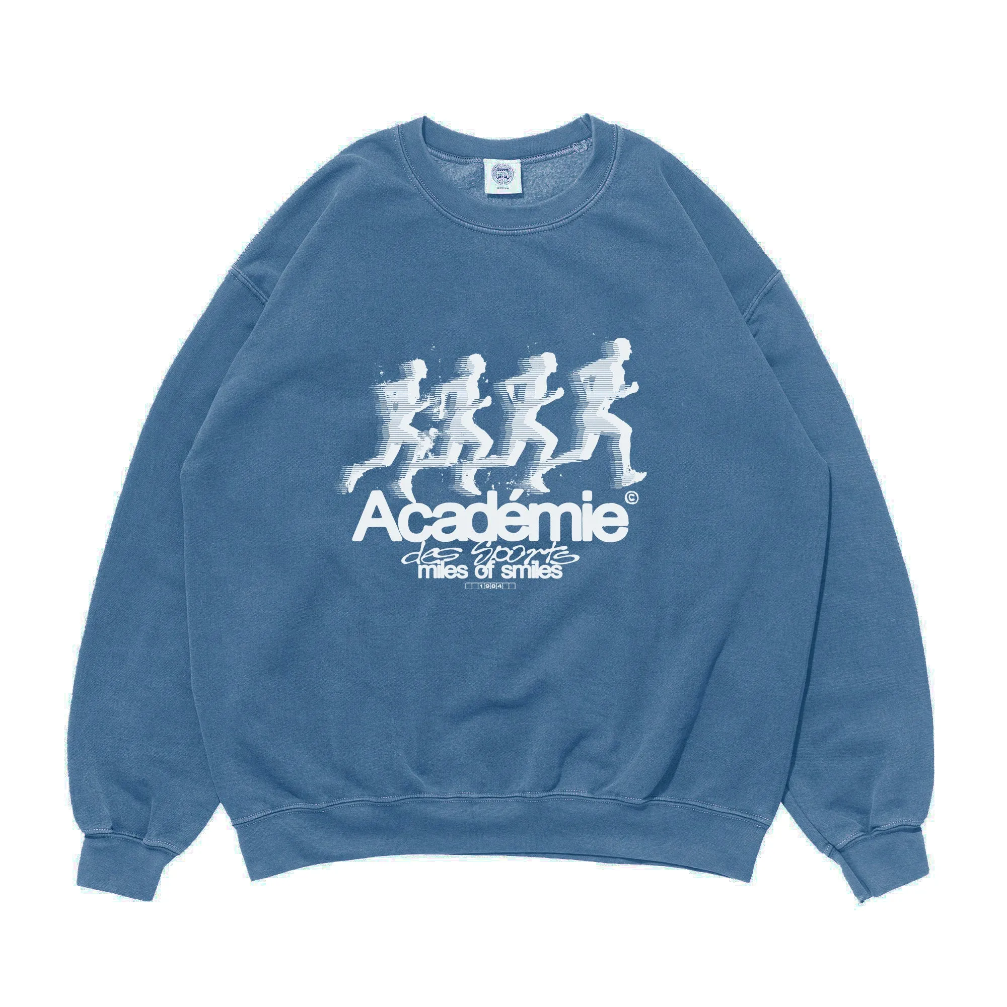 Thermal Lock Stitching Versatile Layer Vice 84 'Leading Pack' Vintage Washed Sweater - Blue
