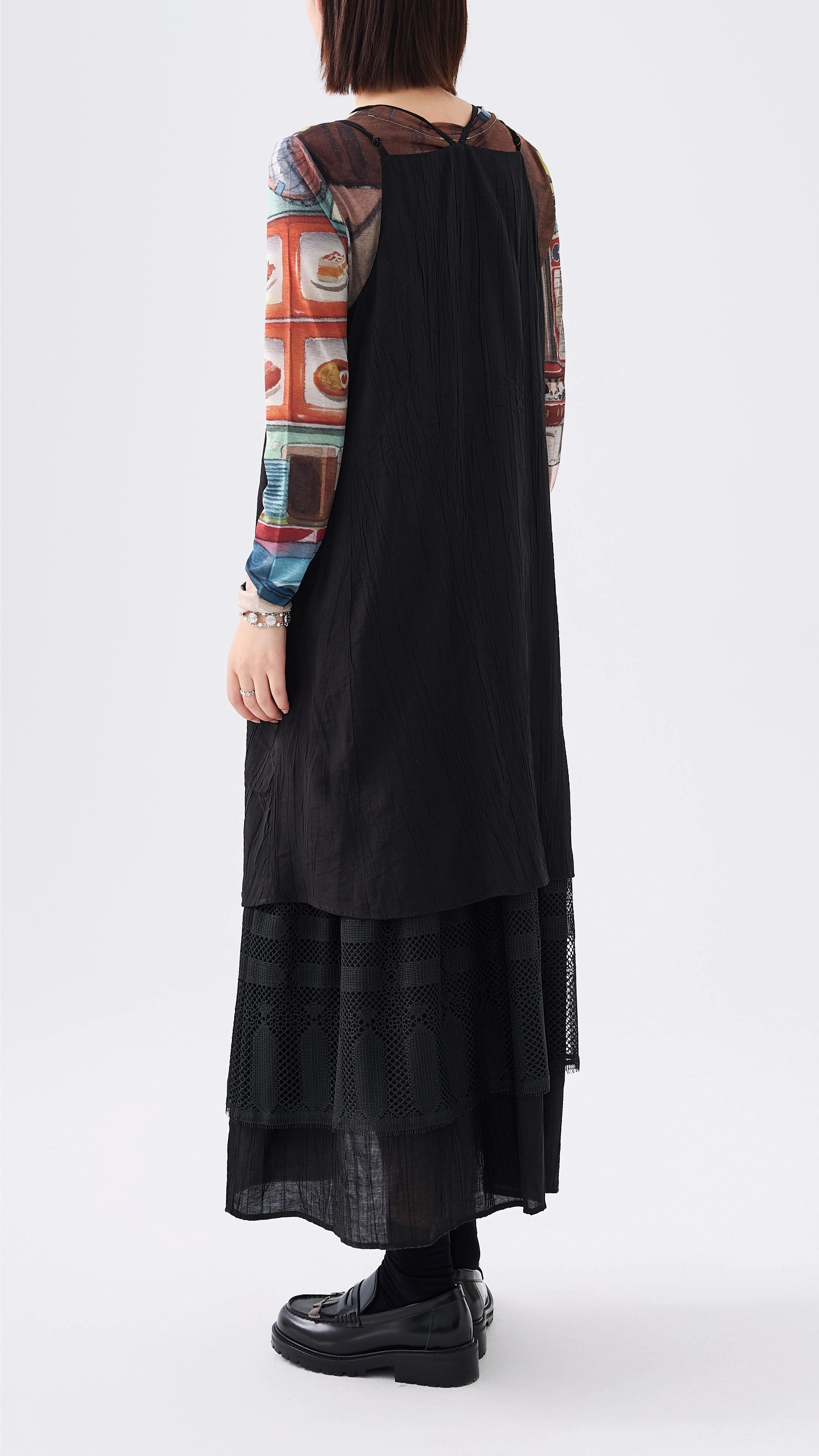Mid Fit Dress with Lace Detail