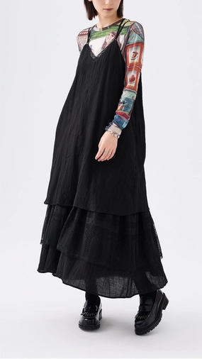 Olive Fresh Balanced Tones Dress with Lace Detail