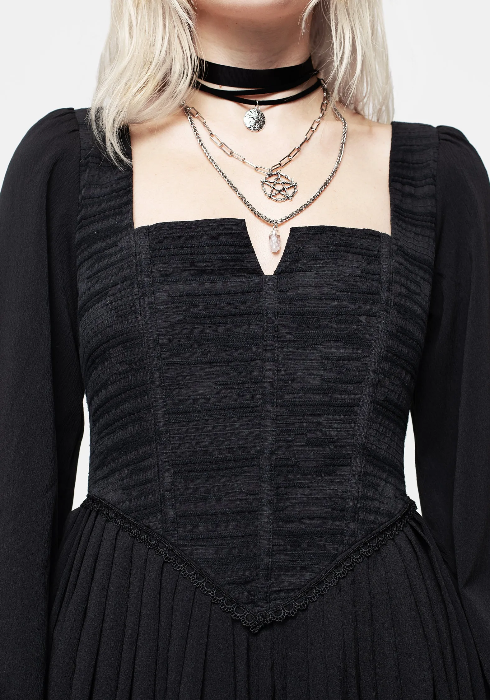 Mina Corset Midi Dress Warm Palette Whimsical Mood