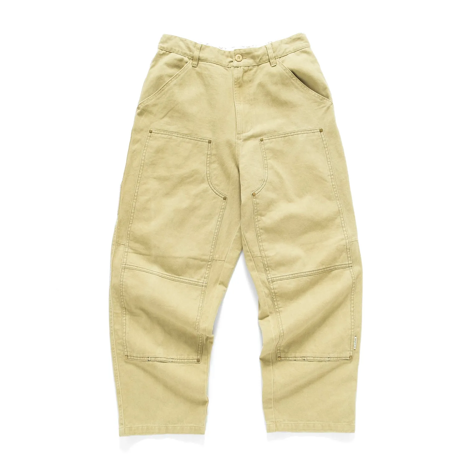 (PT379) Garment Dye Worker Pants MoistureControlLiner Simple Style