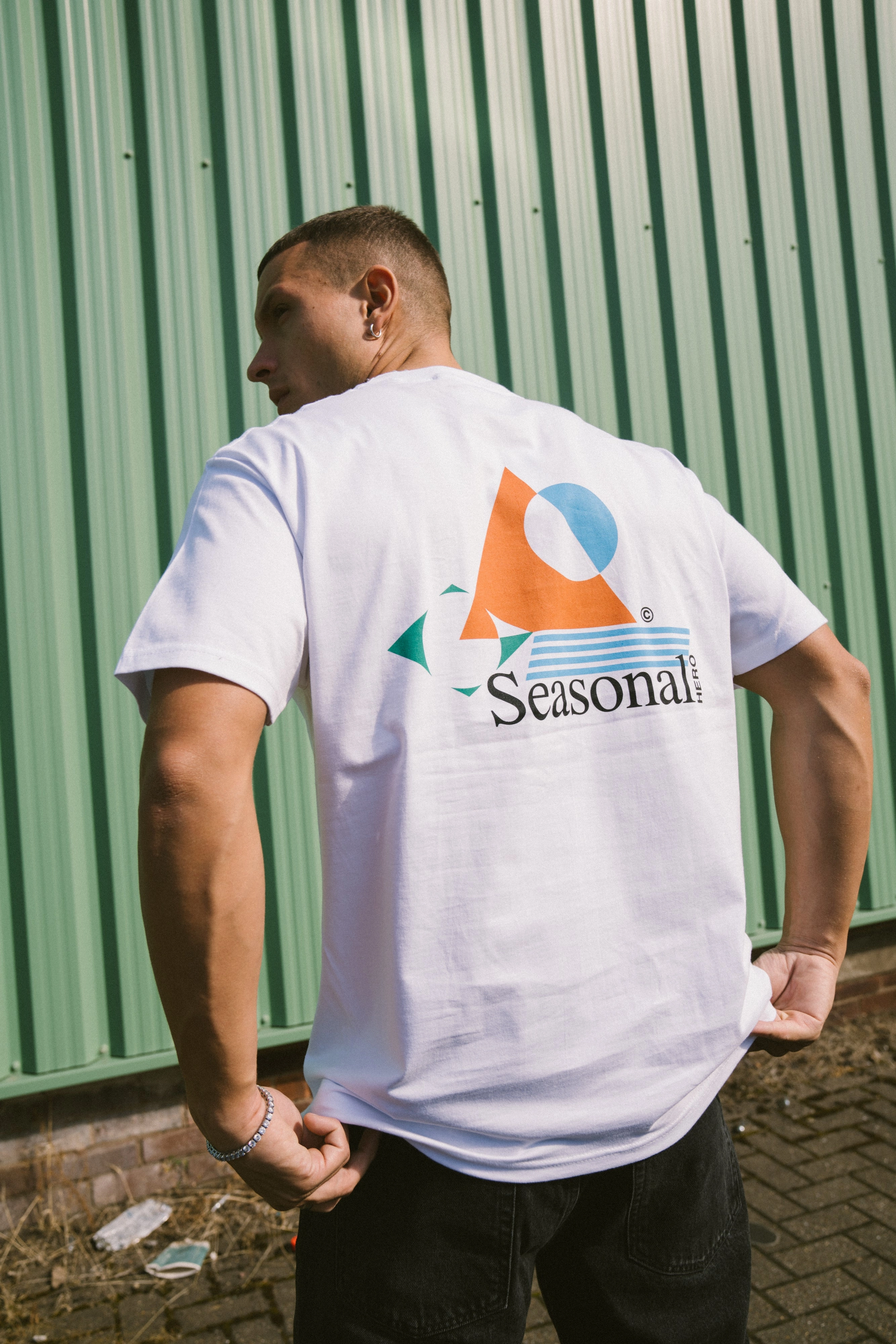 Seasonal Hero 'Isolate' Tee - White semi-formal style No Shrink Fabric