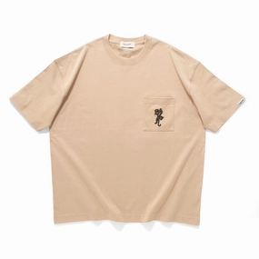 (ZT1682) Panther Embroidery Pocket Tee Breezy Comfort All-Purpose Comfort