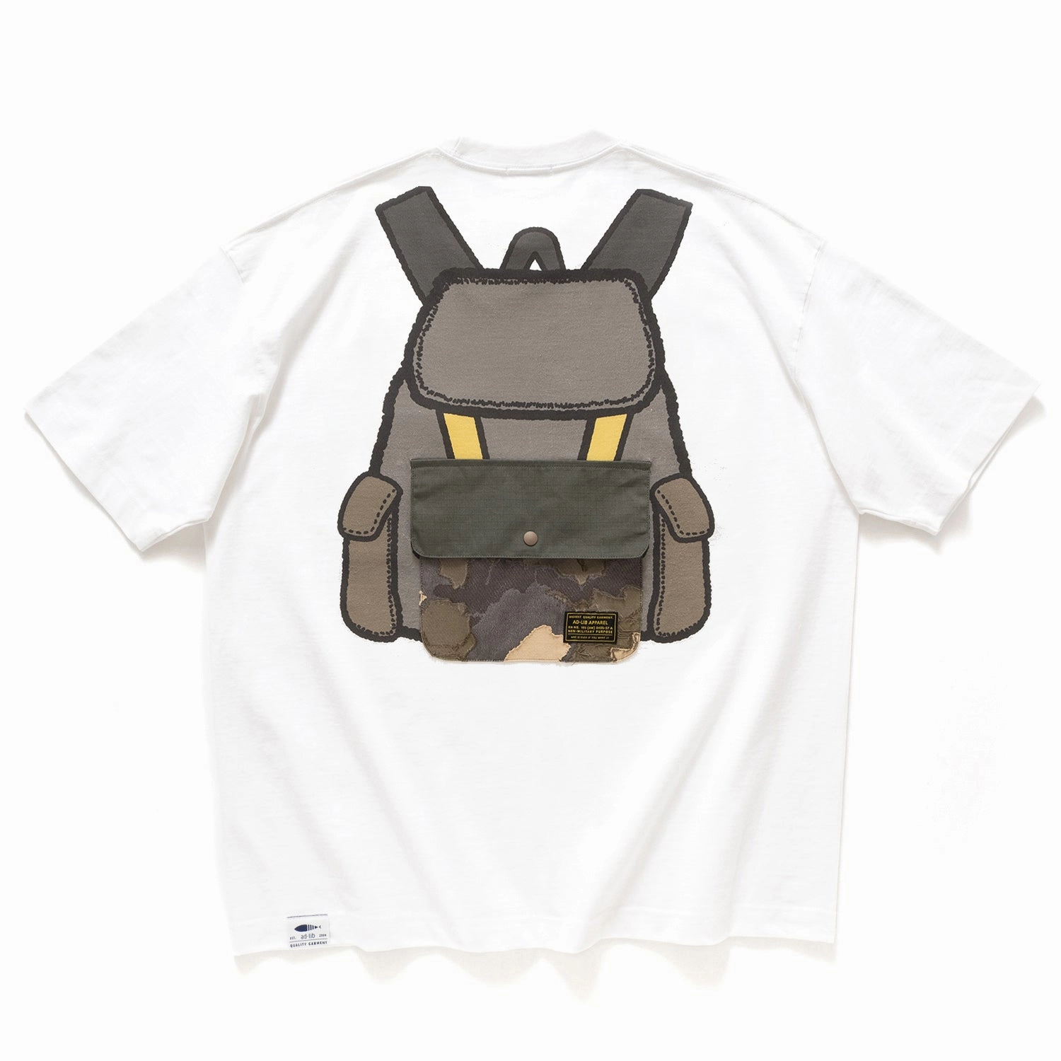 (ZT1280) Backpack Graphic Tee EcoConscious Processing sporty and comfortable
