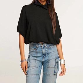 Bio Based Textile Innovation Anti Pilling Finish Gabriella Top In Black