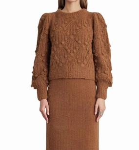Functional Knit Comfy Feel Marisa Sweater In Sienna
