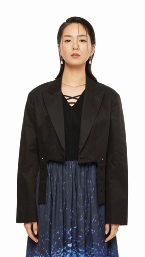 Sleek Layers Cropped Blazer