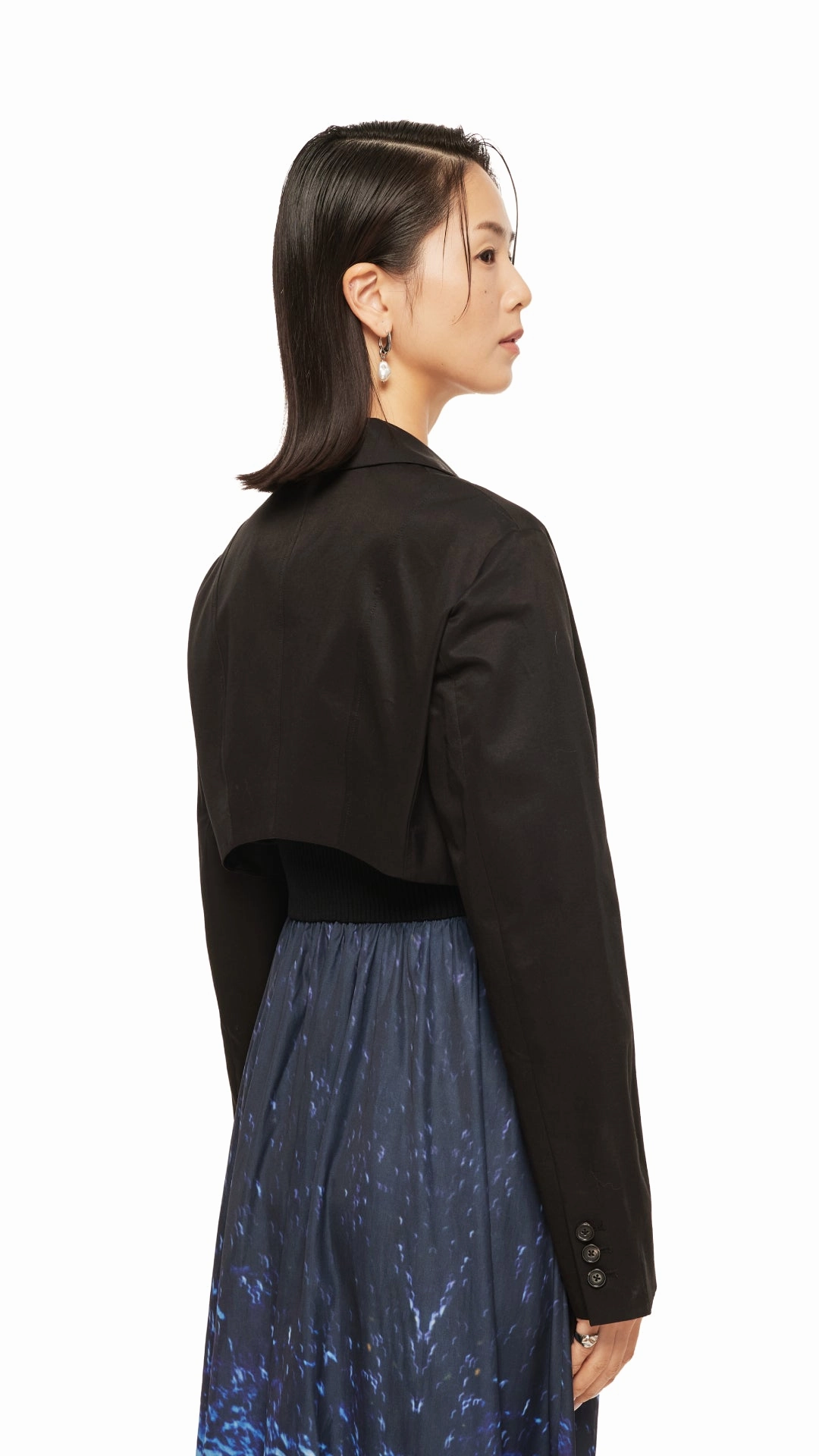 Durable Water Repellent Finish Mild Weather Cropped Blazer