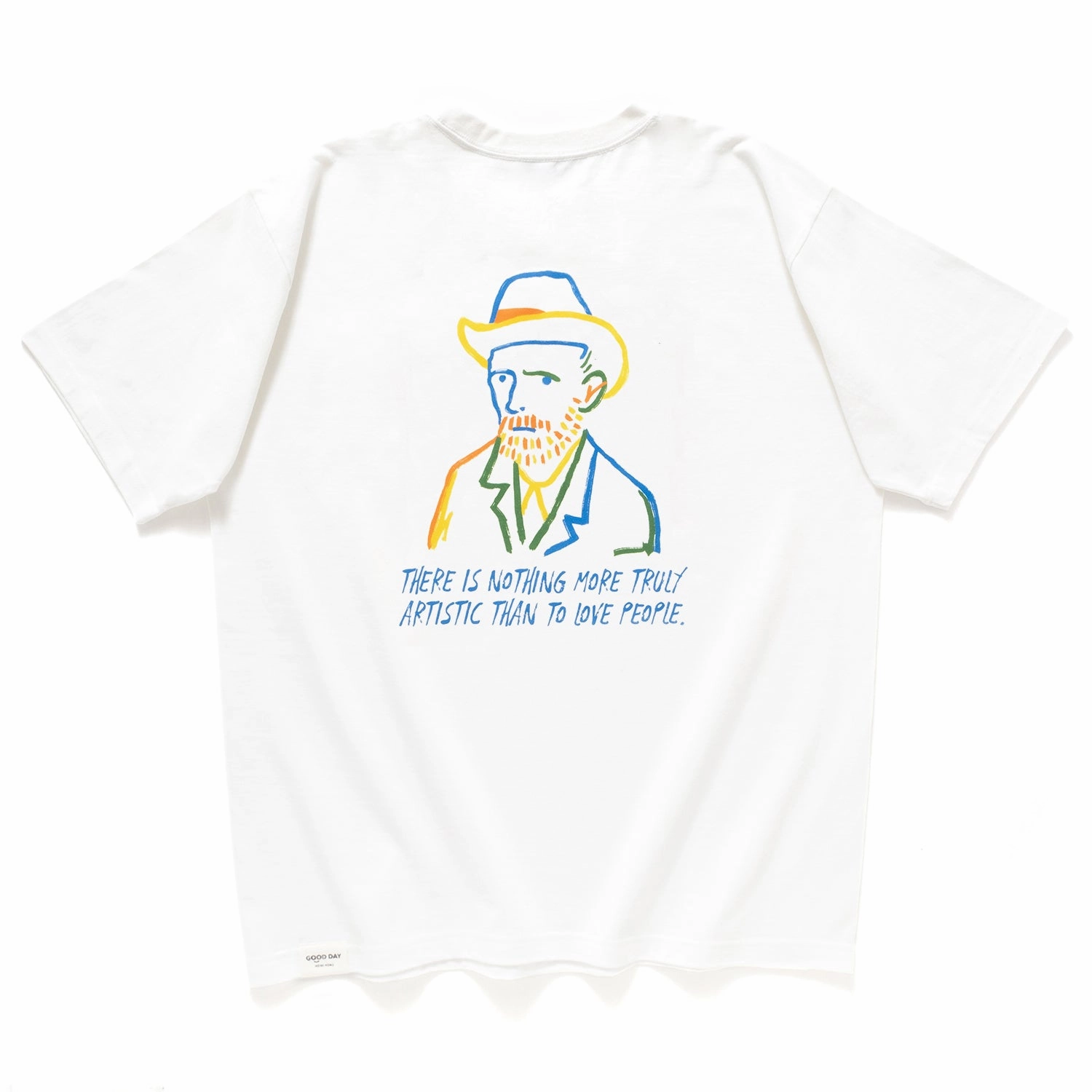 (ZT1098) Van Gogh Pastel Graphic Tee Self Fabric Tape Comfortable Wear