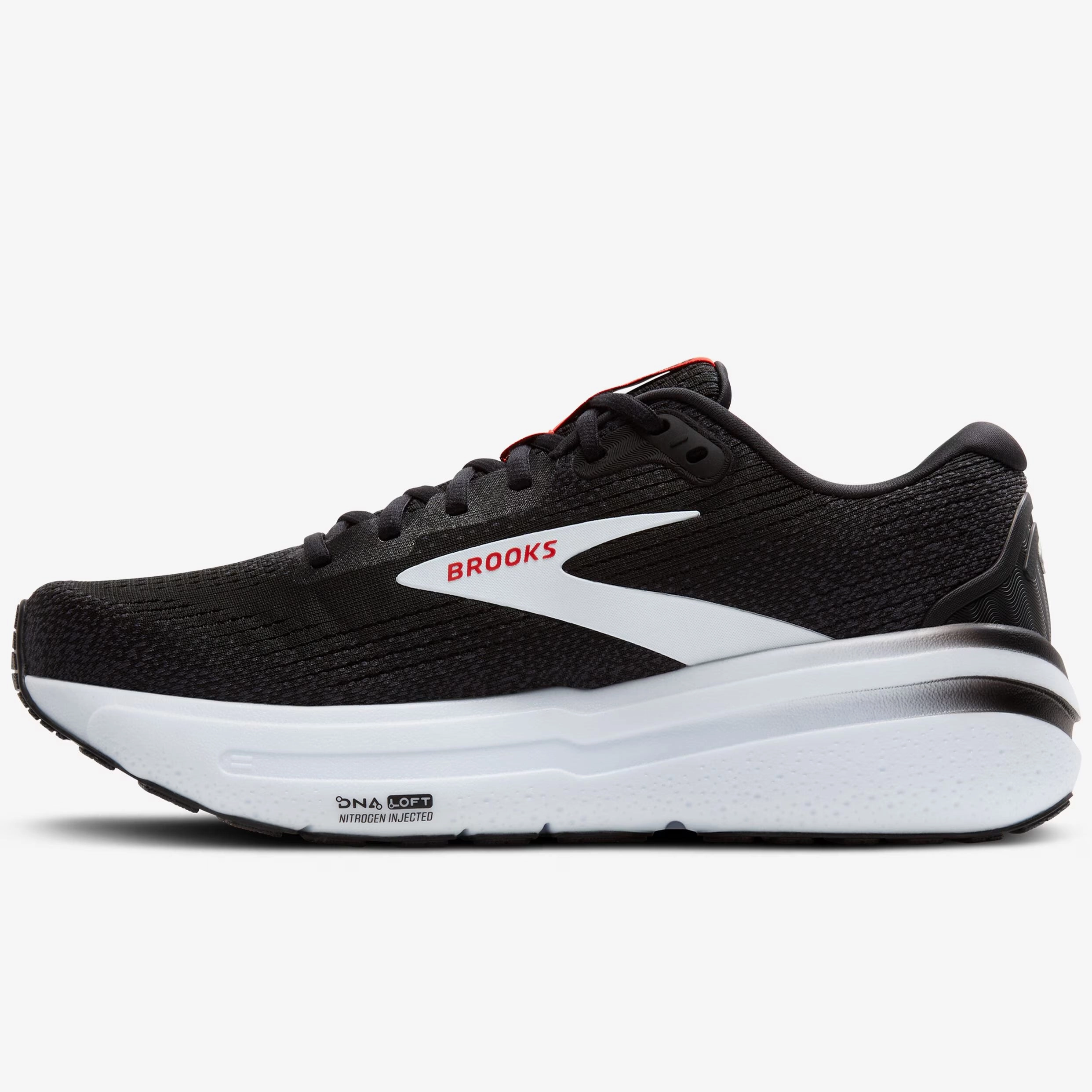 Men's Ghost Max 2 Black / White / Fiery Red reinforced - toe shoes
