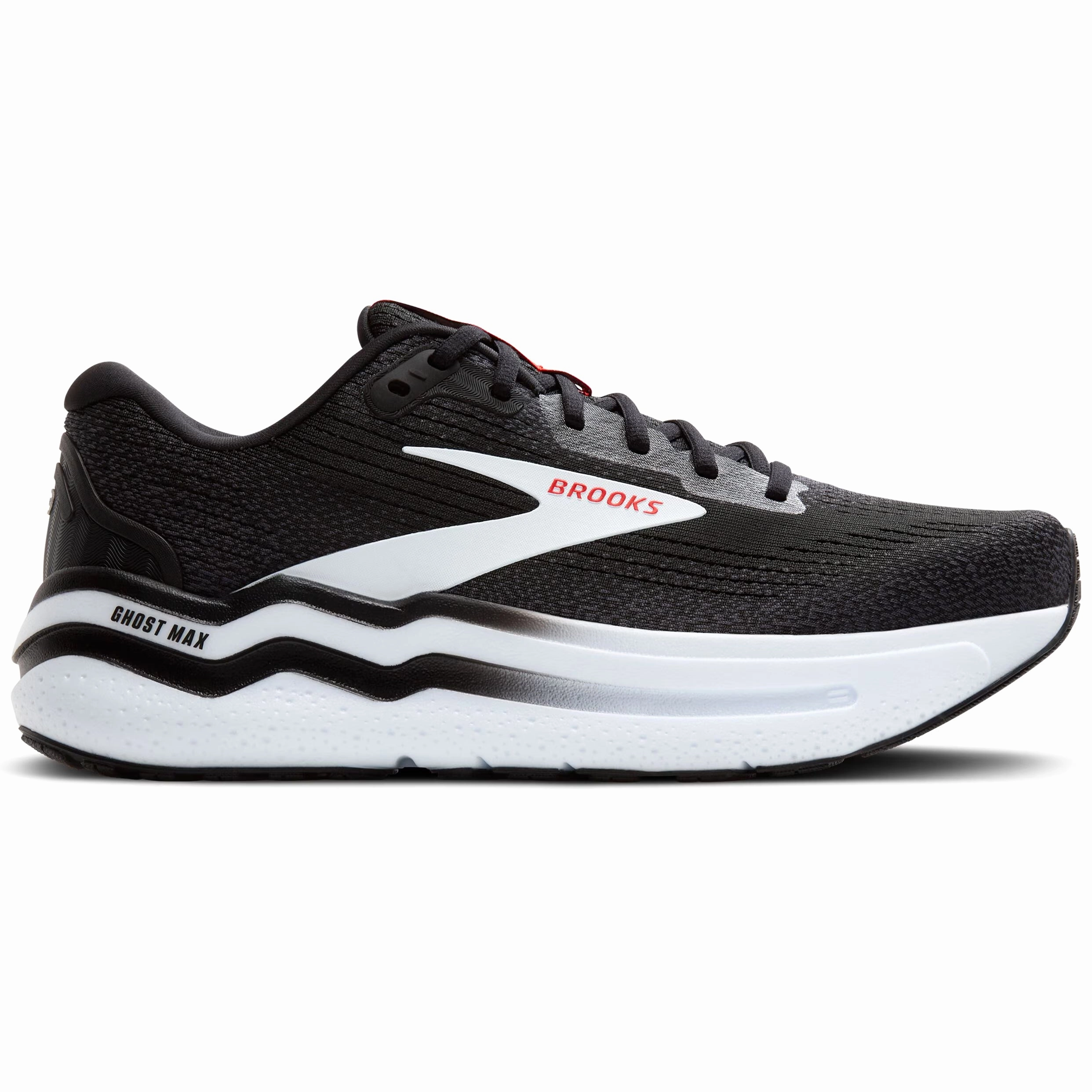 Strobel Last Design Men's Ghost Max 2 Black / White / Fiery Red