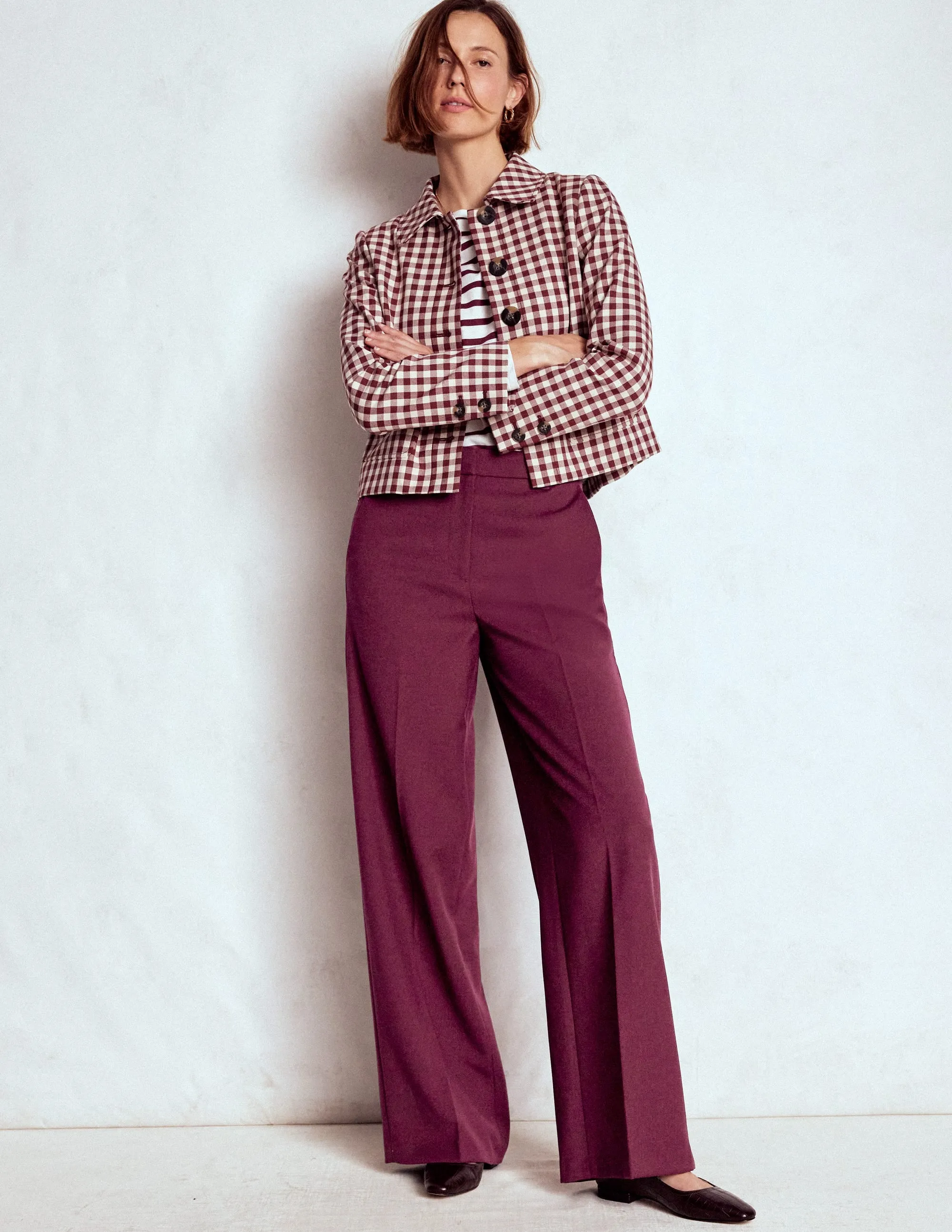 Windproof Membrane Everyday Style Belgravia Tailored Trousers-Deep Wisteria