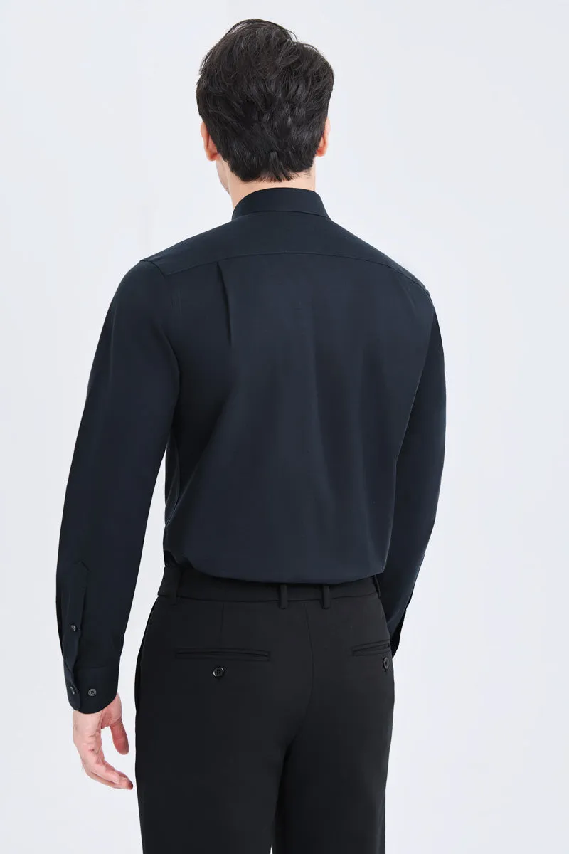 Supreme Cotton-Yak Twill Dress Shirt | Navy 0373DK Versatile Styling Urban Style