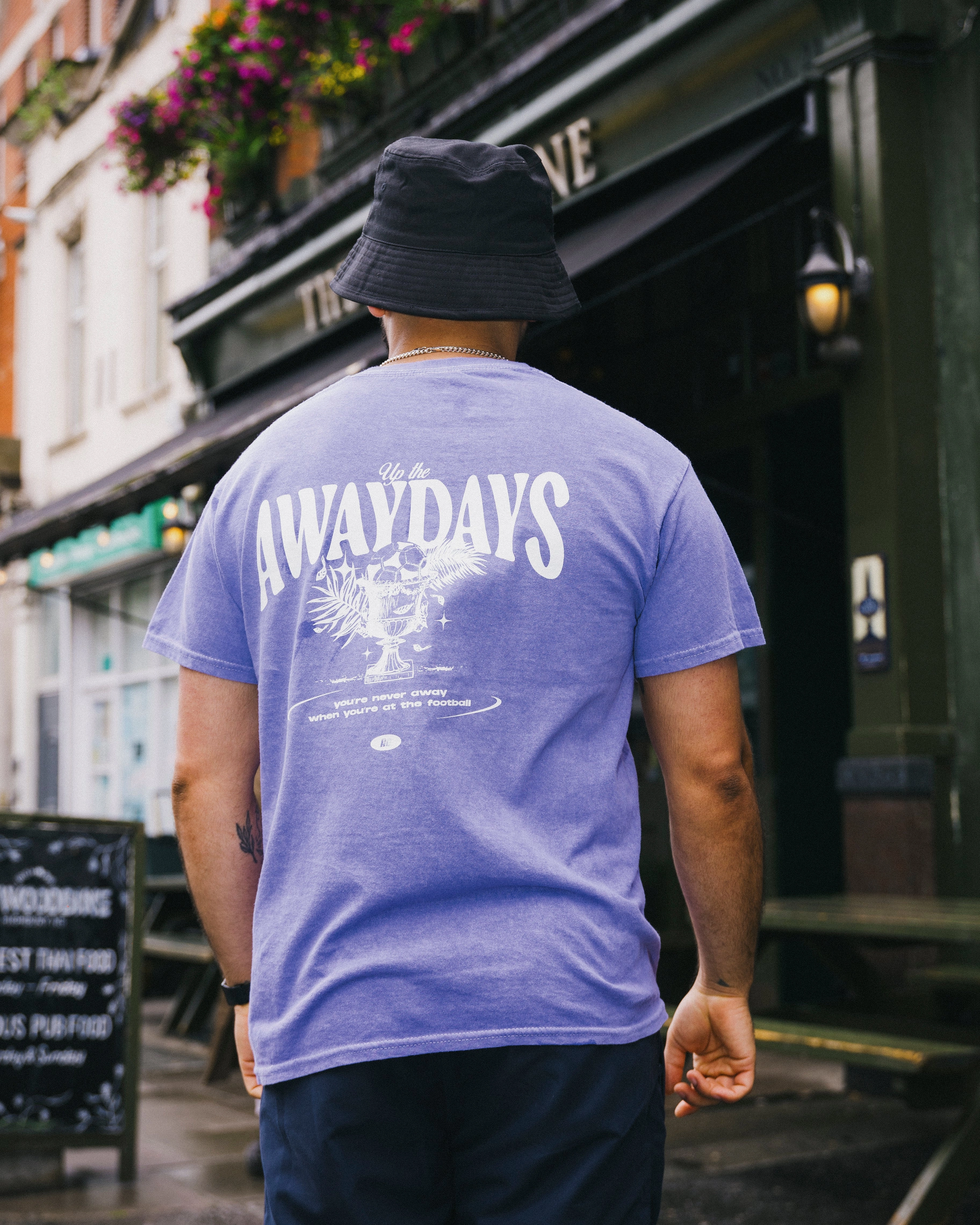 AwayDays 'Trophy' Tee - Vintage Washed Purple Feminine Fit