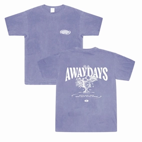 long sleeved Feminine Touch AwayDays 'Trophy' Tee - Vintage Washed Purple