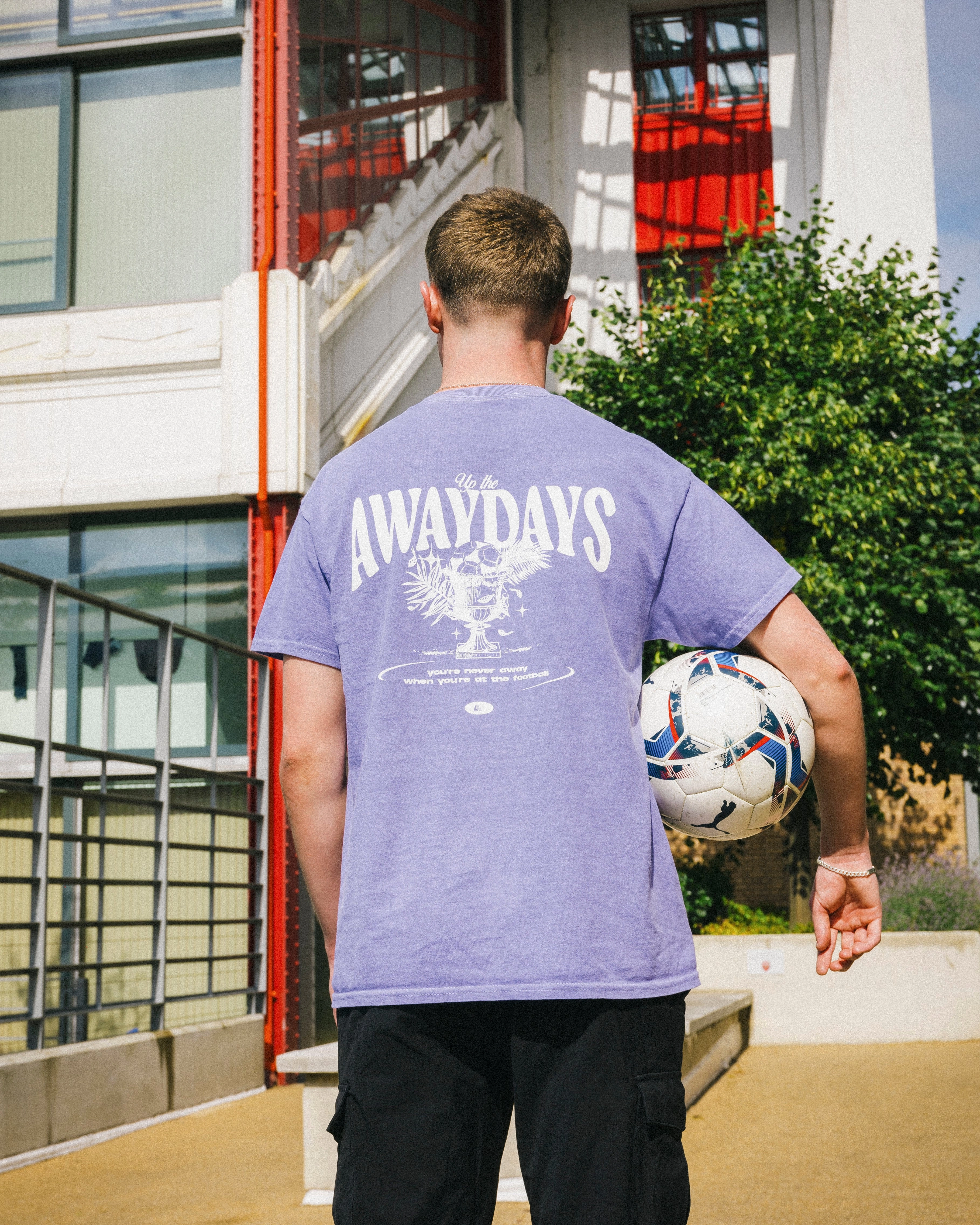 Chic Fashion AwayDays 'Trophy' Tee - Vintage Washed Purple