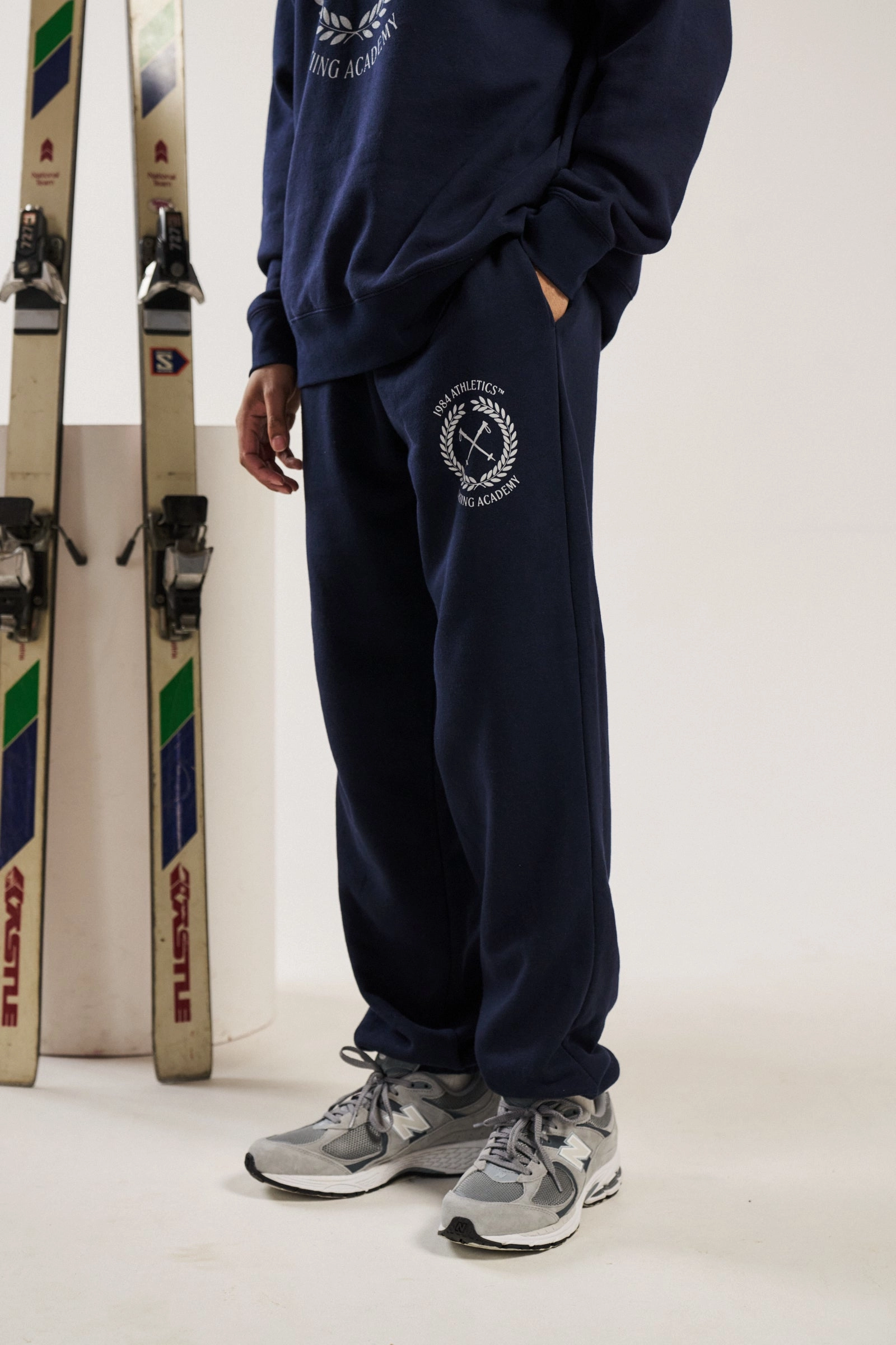 Vice 84 'Ski Academy' Joggers - Navy Stay Fresh