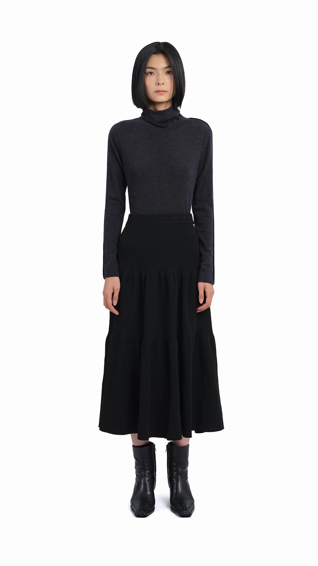 Knitted Dolly Skirt Smooth Motion Aesthetic Look