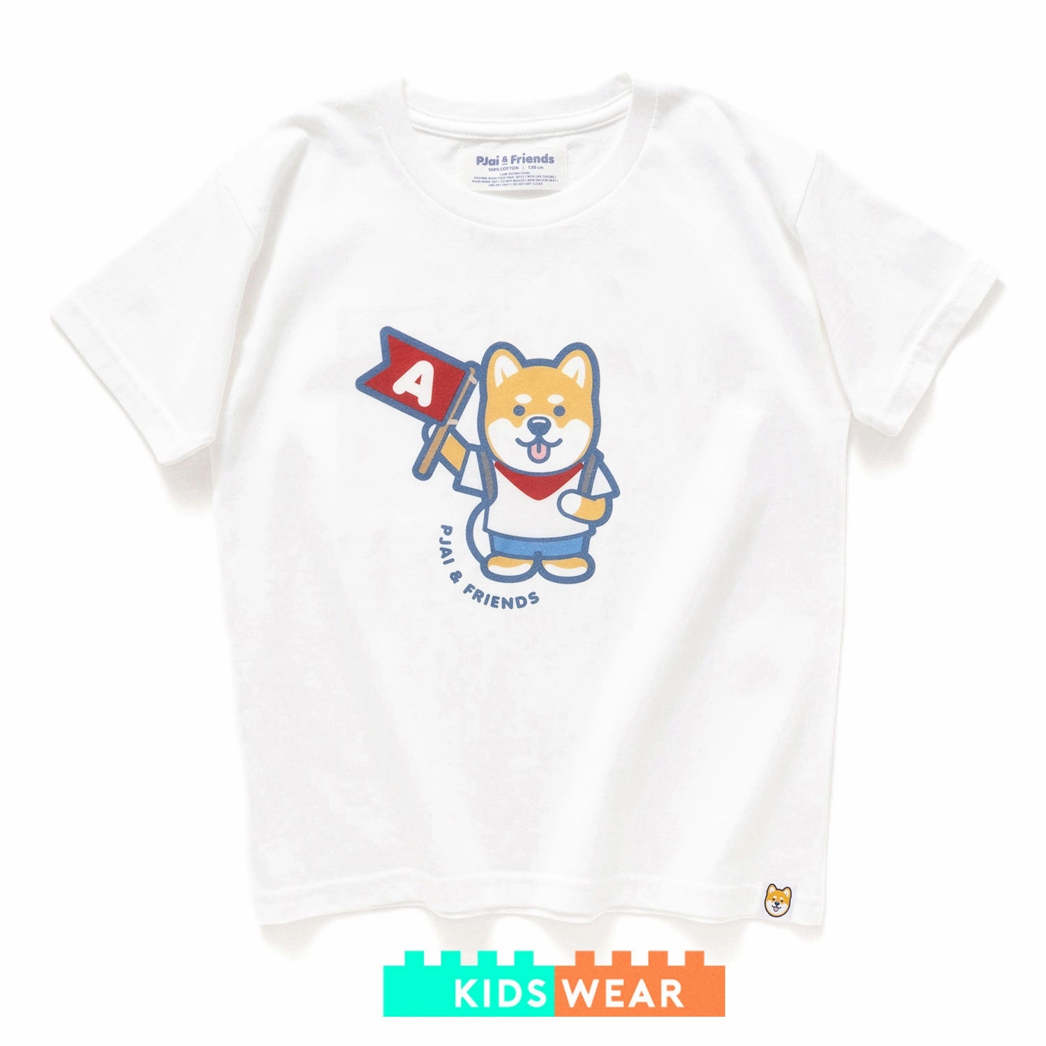 City Outfit EasyCareFinish (EMT099) Kids Make Your Own PJai Flag Graphic Tee