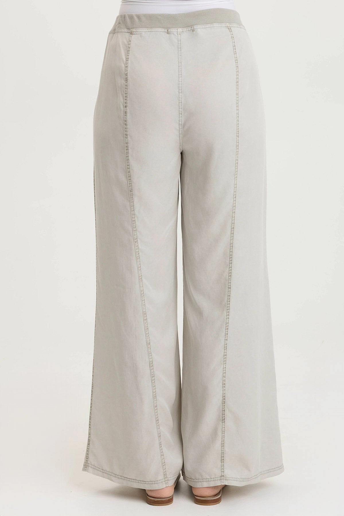 ElasticCuffs Tarla Twill Dropped Pocket Wide Leg Pant