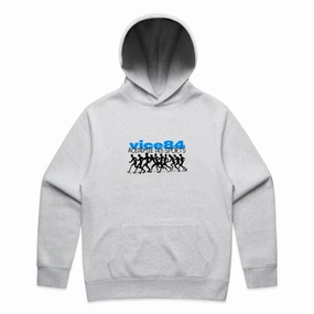 City Edge Vice 84 'Runners' Hoodie - Ash Grey
