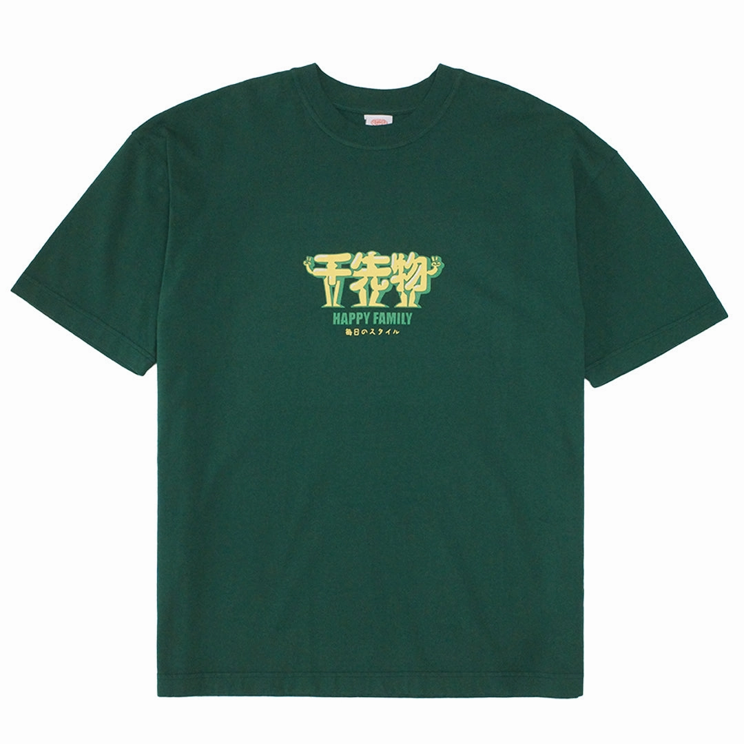 A Thousand Futures 'Happy Family' Tee - Forest Stylish Timeless Layering