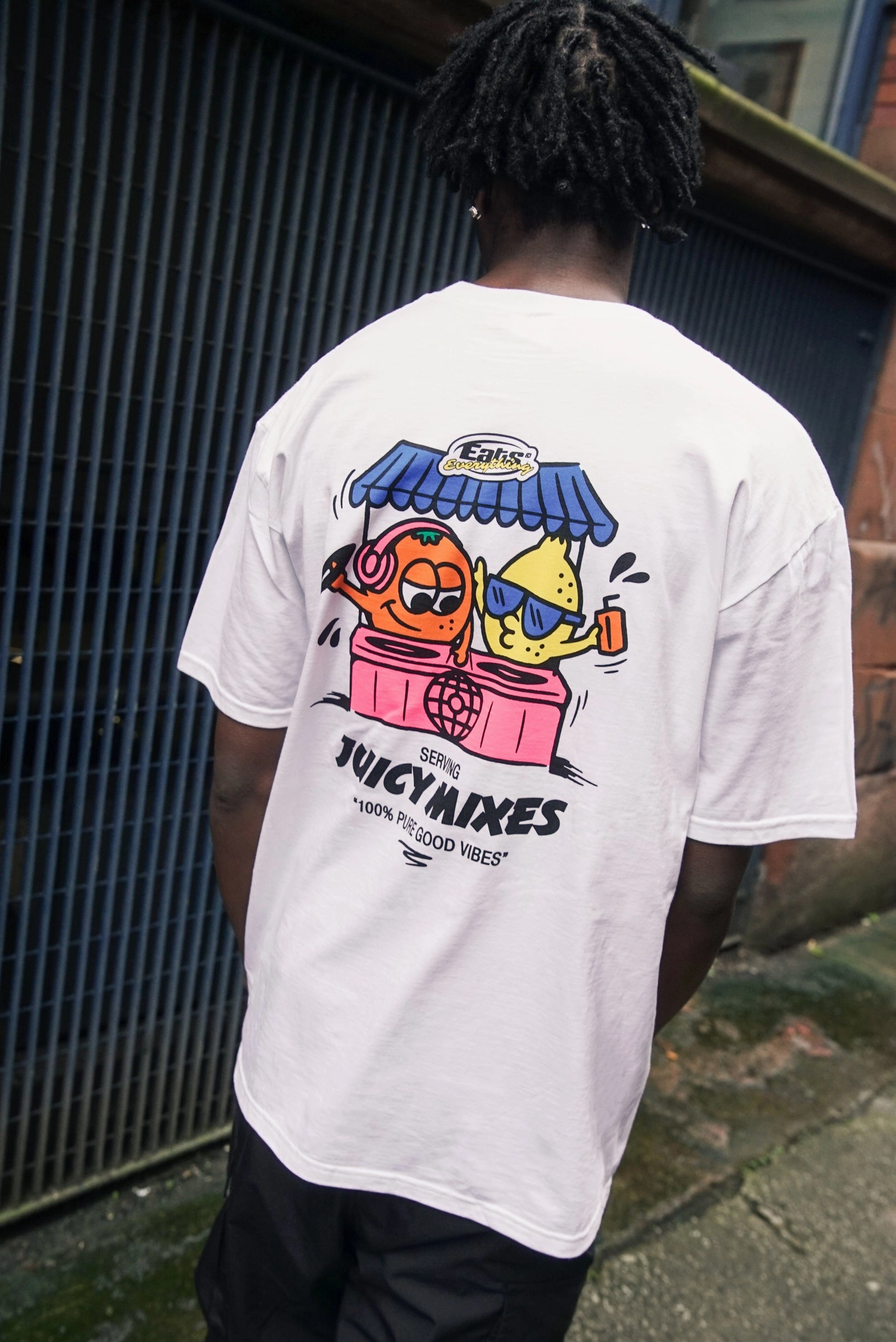 Unisex Fit History Of Rave 'Juicy Mixes' Tee - White
