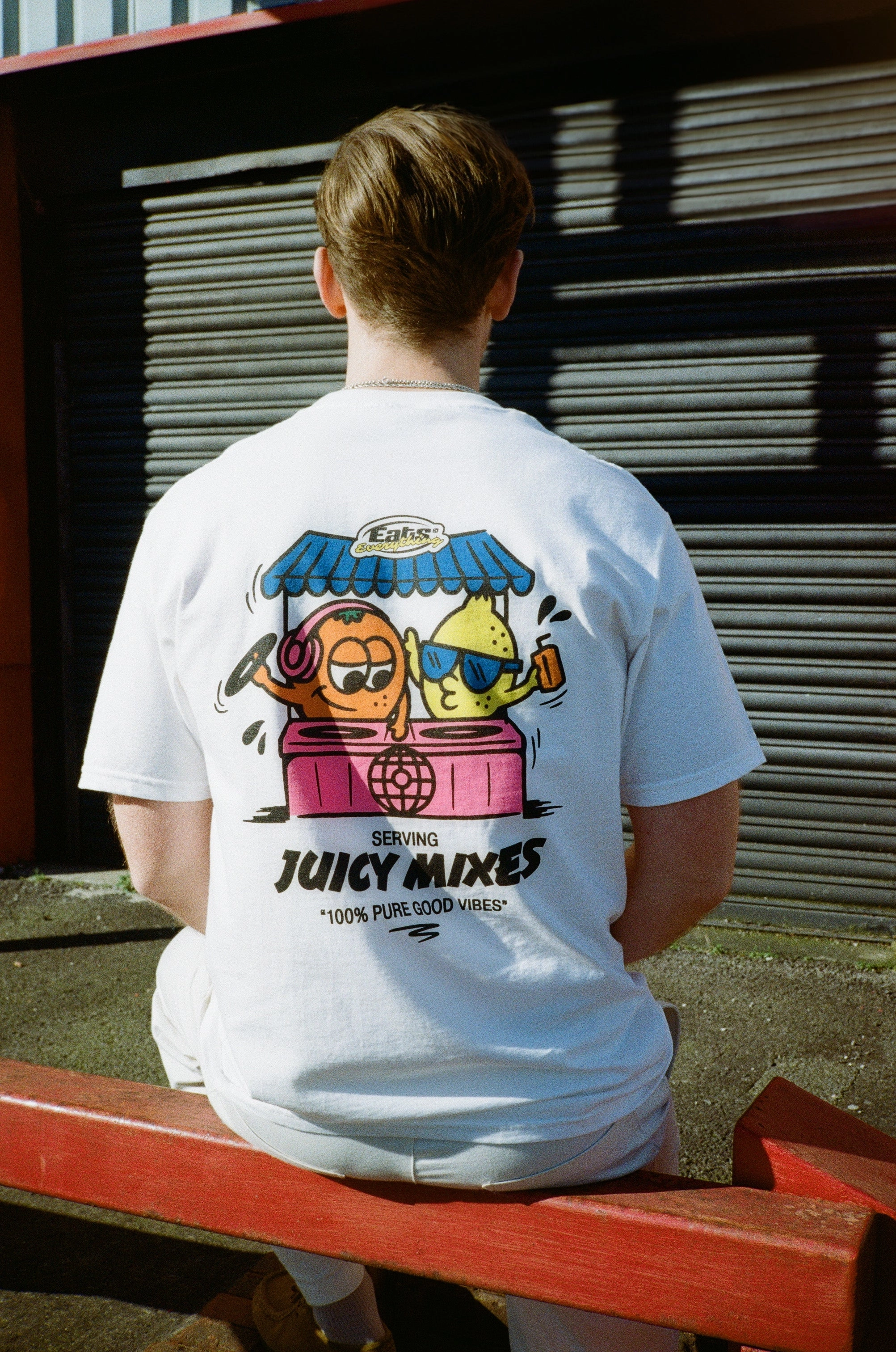 History Of Rave 'Juicy Mixes' Tee - White Indoor Event Essential Layer