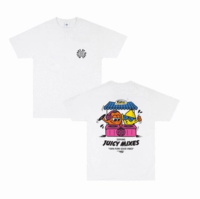 Casual Day Wear skinny but not tight History Of Rave 'Juicy Mixes' Tee - White