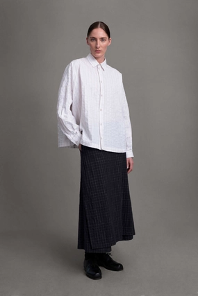 No Ride Up THE PRINTER CULOTTE / CRUMPLED CHECK INK