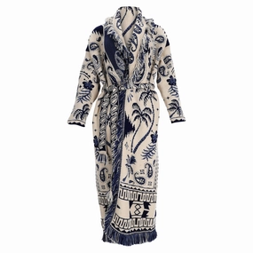 Chilly Day Knitwear Multipanel Construction Alanui Lush of Nature Foulard Cardigan Coat in Multicolor Cotton