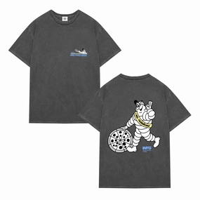 Soft Material World Famous Gordos 'Check Your Pressure' Vintage Washed Tee - Black