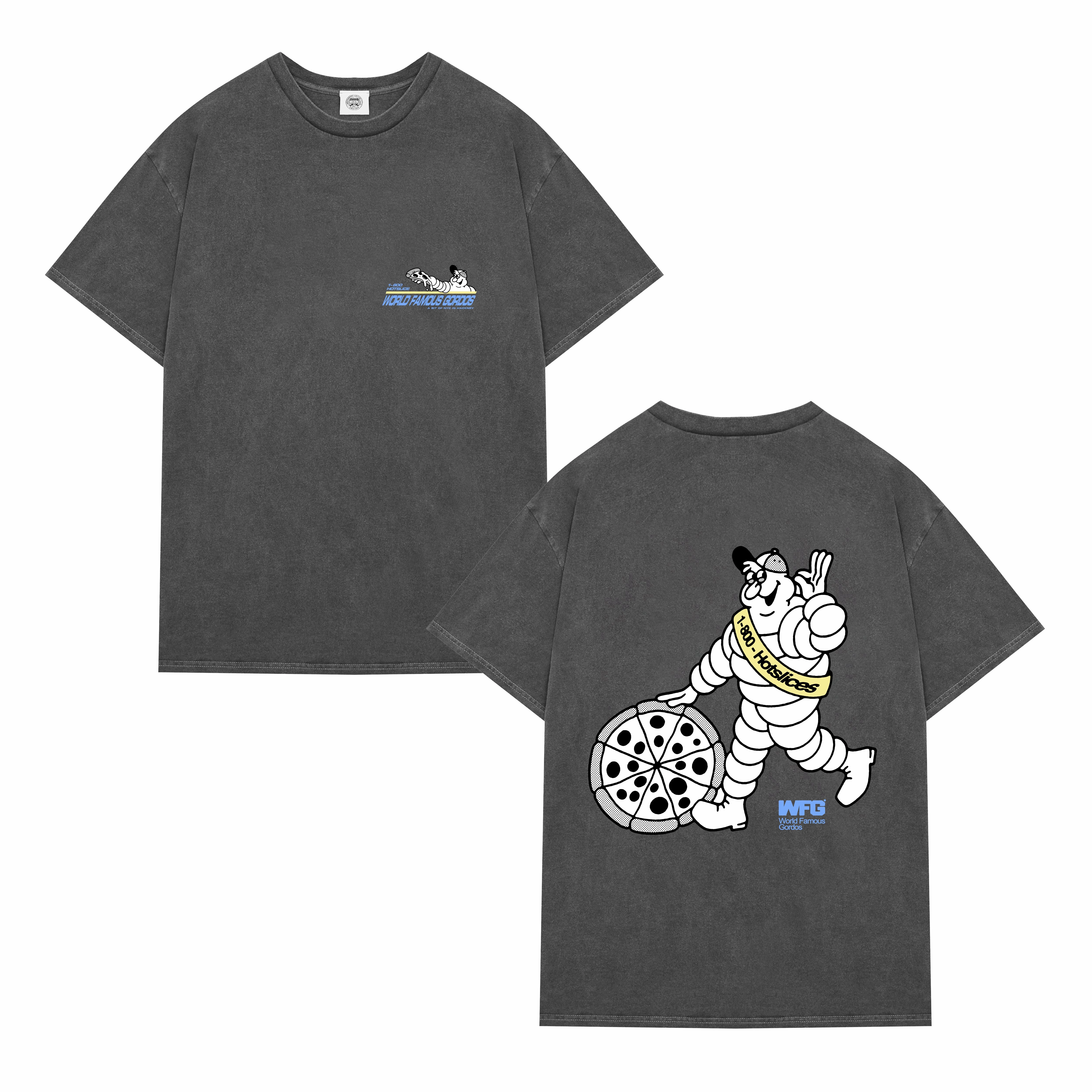 Soft Material World Famous Gordos 'Check Your Pressure' Vintage Washed Tee - Black