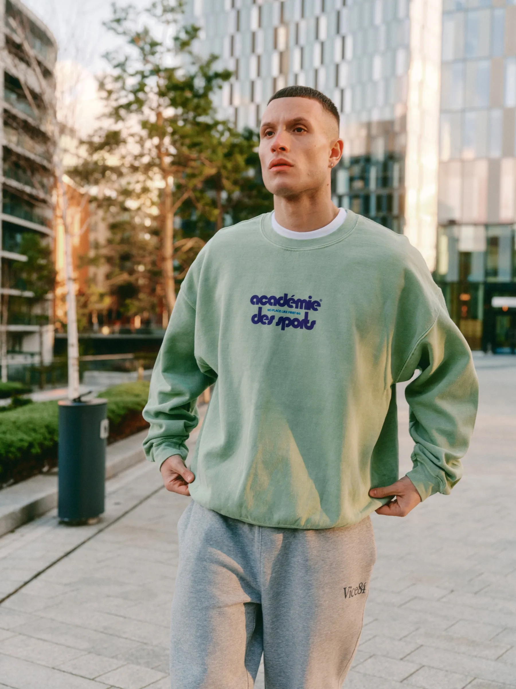 Comfortable Wear Vice 84 'Club Acad??mie' Vintage Washed Sweater - Pistachio