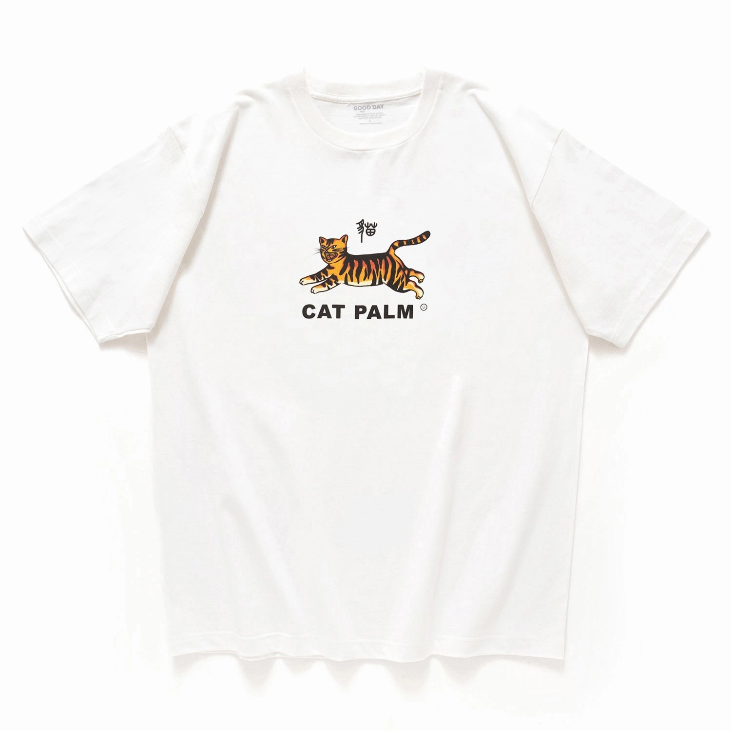 (ZT1292) Cat Palm Graphic Tee suitable for all genders